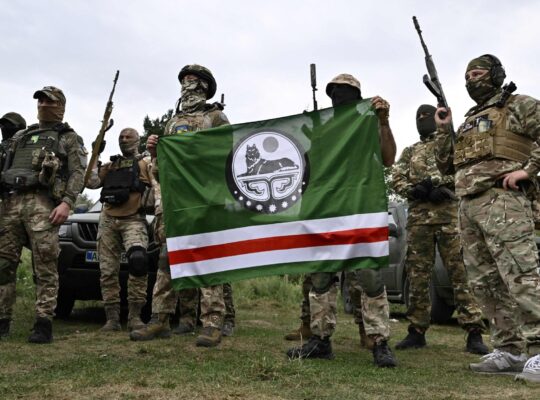 Chechens Fight With Ukrainians Against Russia