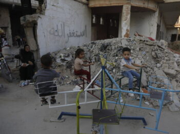 Amid the Ghosts of a Refugee Camp